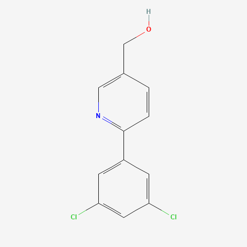 [6-(3,5-dichlorophenyl)pyridin-3-yl]methanol (CAS: 887974-84-7) - Chemical Structure and Molecular Formula 