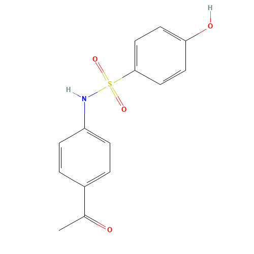 N-(4-acetylphenyl)-4-hydroxybenzenesulfonamide (CAS: 940951-88-2) - Chemical Structure and Molecular Formula 