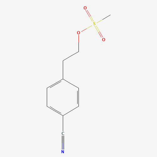 2-(4-cyanophenyl)ethyl methanesulfonate (CAS: 119744-42-2) - Chemical Structure and Molecular Formula 