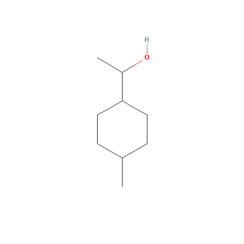 1-(4-methylcyclohexyl)ethanol (CAS: 18446-94-1) - Chemical Structure and Molecular Formula 