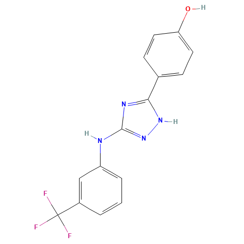 4-[5-[3-(trifluoromethyl)anilino]-1,2-dihydro-1,2,4-triazol-3-ylidene]cyclohexa-2,5-dien-1-one (CAS: 877874-79-8) - Related Chemical Product