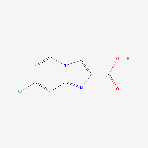 7-chloroimidazo[1,2-a]pyridine-2-carboxylic acid (CAS: 1020038-42-9) - Chemical Structure and Molecular Formula 