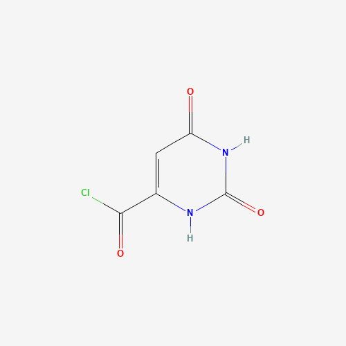 2,4-dioxo-1H-pyrimidine-6-carbonyl chloride (CAS: 3346-64-3) - Chemical Structure and Molecular Formula 