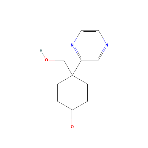4-(hydroxymethyl)-4-pyrazin-2-ylcyclohexan-1-one (CAS: 960371-28-2) - Related Chemical Product