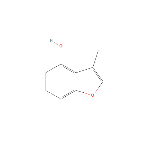 3-methyl-1-benzofuran-4-ol (CAS: 3610-15-9) - Chemical Structure and Molecular Formula 