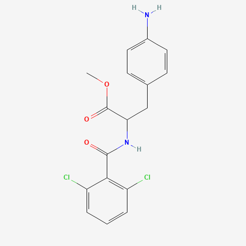 methyl 3-(4-aminophenyl)-2-[(2,6-dichlorobenzoyl)amino]propanoate (CAS: 623144-15-0) - Related Chemical Product