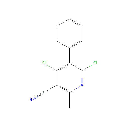 4,6-dichloro-2-methyl-5-phenylpyridine-3-carbonitrile (CAS: 127581-38-8) - Related Chemical Product
