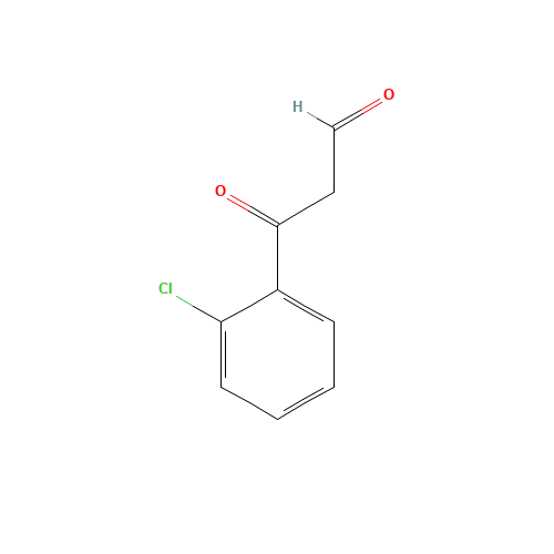 3-(2-chlorophenyl)-3-oxopropanal (CAS: 93182-18-4) - Chemical Structure and Molecular Formula 