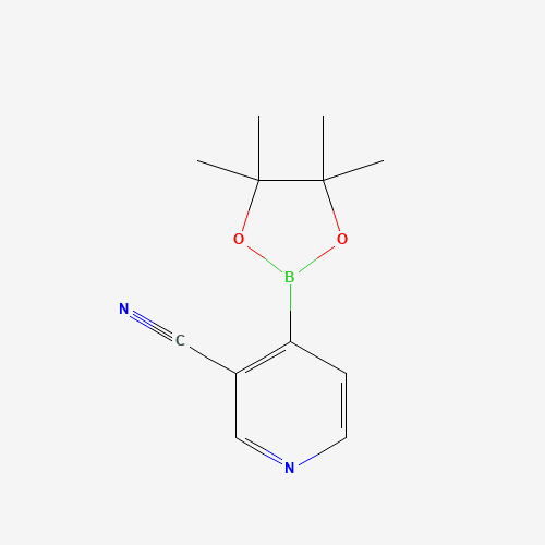 4-(4,4,5,5-tetramethyl-1,3,2-dioxaborolan-2-yl)pyridine-3-carbonitrile (CAS: 878194-92-4) - Chemical Structure and Molecular Formula 