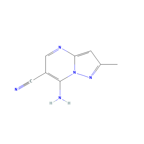 7-amino-2-methylpyrazolo[1,5-a]pyrimidine-6-carbonitrile (CAS: 255389-59-4) - Related Chemical Product