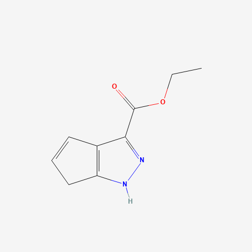 ethyl 1,6-dihydrocyclopenta[c]pyrazole-3-carboxylate (CAS: 851776-40-4) - Chemical Structure and Molecular Formula 