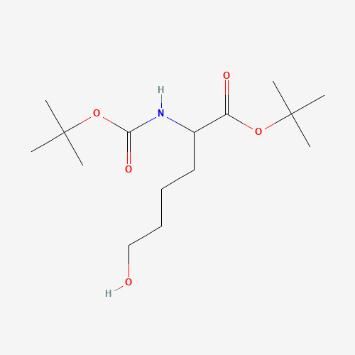 tert-butyl 6-hydroxy-2-[(2-methylpropan-2-yl)oxycarbonylamino]hexanoate (CAS: 220243-81-2) - Related Chemical Product