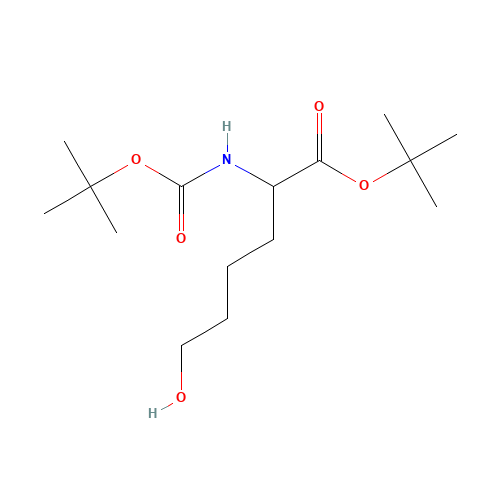 tert-butyl 6-hydroxy-2-[(2-methylpropan-2-yl)oxycarbonylamino]hexanoate (CAS: 220243-81-2) - Related Chemical Product