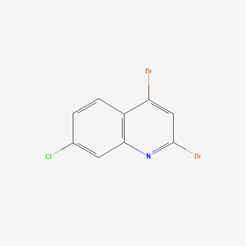 2,4-dibromo-7-chloroquinoline (CAS: 1215767-83-1) - Chemical Structure and Molecular Formula 