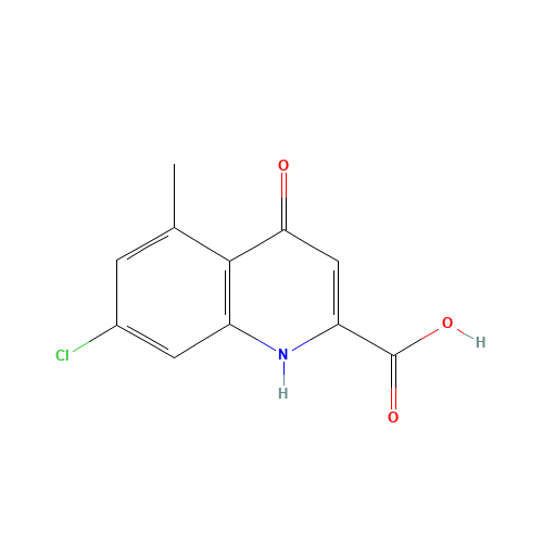 7-chloro-5-methyl-4-oxo-1H-quinoline-2-carboxylic acid (CAS: 123157-68-6) - Chemical Structure and Molecular Formula 