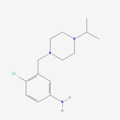 4-chloro-3-[(4-propan-2-ylpiperazin-1-yl)methyl]aniline (CAS: 1138471-40-5) - Related Chemical Product
