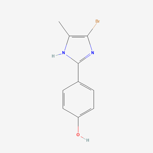 4-(4-bromo-5-methyl-1,3-dihydroimidazol-2-ylidene)cyclohexa-2,5-dien-1-one (CAS: 102151-48-4) - Chemical Structure and Molecular Formula 