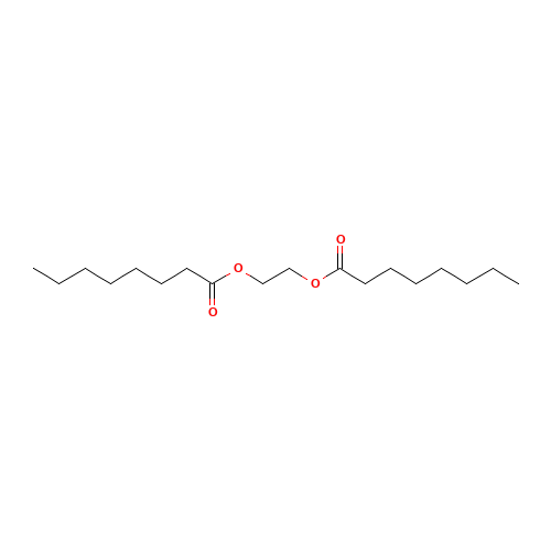 2-octanoyloxyethyl octanoate (CAS: 627-86-1) - Chemical Structure and Molecular Formula 