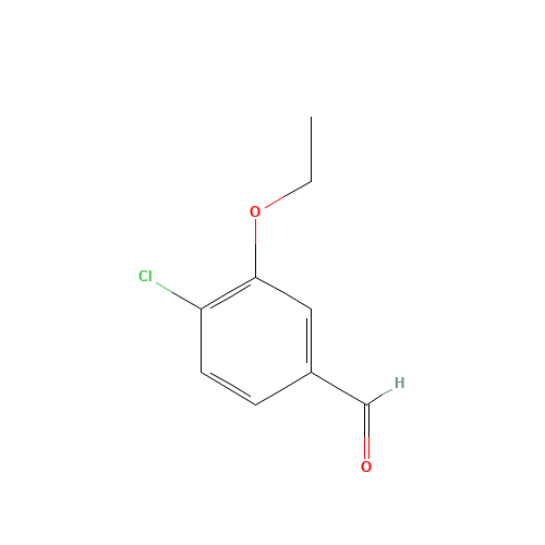 4-chloro-3-ethoxybenzaldehyde (CAS: 85259-46-7) - Chemical Structure and Molecular Formula 