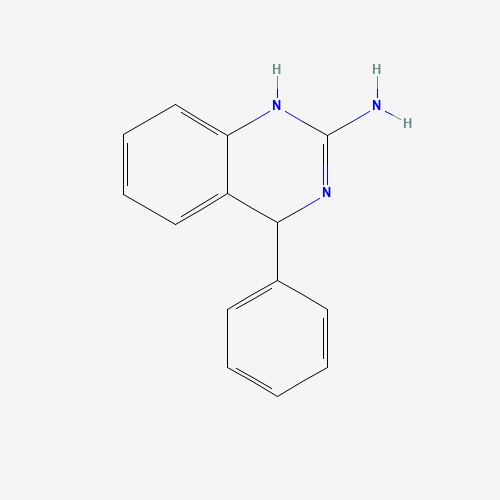 4-phenyl-1,4-dihydroquinazolin-2-amine (CAS: 76285-36-4) - Chemical Structure and Molecular Formula 