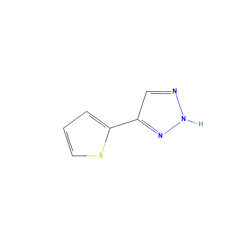 4-thiophen-2-yl-2H-triazole (CAS: 369363-68-8) - Chemical Structure and Molecular Formula 