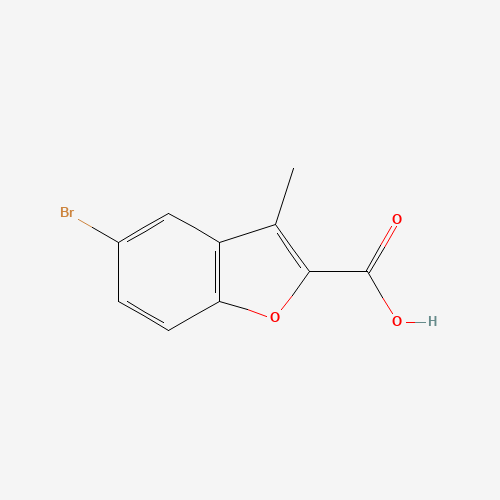 5-bromo-3-methyl-1-benzofuran-2-carboxylic acid (CAS: 50638-08-9) - Chemical Structure and Molecular Formula 