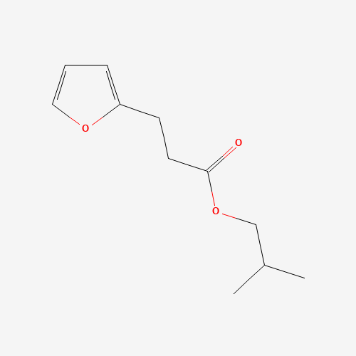 2-methylpropyl 3-(furan-2-yl)propanoate (CAS: 105-01-1) - Chemical Structure and Molecular Formula 