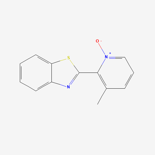 2-(3-methyl-1-oxidopyridin-1-ium-2-yl)-1,3-benzothiazole (CAS: 1432592-53-4) - Chemical Structure and Molecular Formula 
