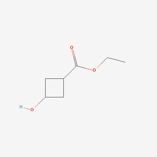 ethyl 3-hydroxycyclobutane-1-carboxylate (CAS: 17205-02-6) - Chemical Structure and Molecular Formula 