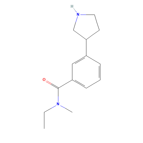 N-ethyl-N-methyl-3-pyrrolidin-3-ylbenzamide (CAS: 1224049-73-3) - Related Chemical Product