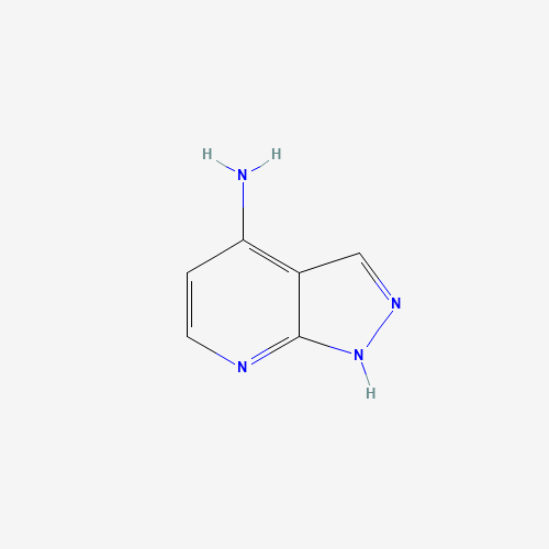1H-pyrazolo[3,4-b]pyridin-4-amine (CAS: 49834-62-0) - Chemical Structure and Molecular Formula 
