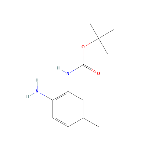 tert-butyl N-(2-amino-5-methylphenyl)carbamate (CAS: 885270-77-9) - Chemical Structure and Molecular Formula 