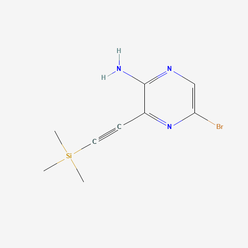 5-bromo-3-(2-trimethylsilylethynyl)pyrazin-2-amine (CAS: 875781-41-2) - Related Chemical Product