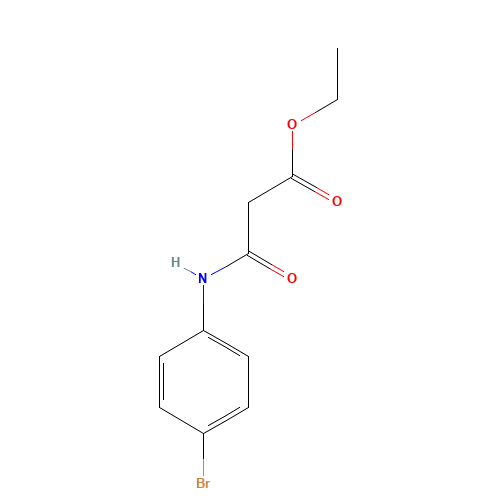 ethyl 3-(4-bromoanilino)-3-oxopropanoate (CAS: 79612-79-6) - Chemical Structure and Molecular Formula 