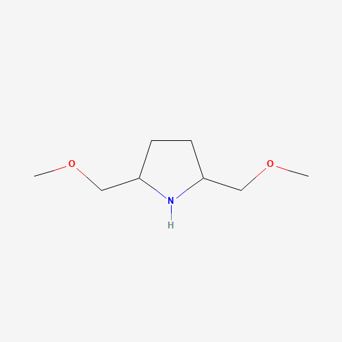 2,5-bis(methoxymethyl)pyrrolidine (CAS: 1498303-65-3) - Chemical Structure and Molecular Formula 
