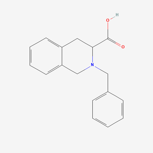 2-benzyl-3,4-dihydro-1H-isoquinoline-3-carboxylic acid (CAS: 54329-48-5) - Chemical Structure and Molecular Formula 