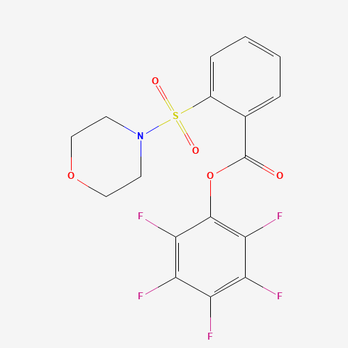 (2,3,4,5,6-pentafluorophenyl) 2-morpholin-4-ylsulfonylbenzoate (CAS: 950603-27-7) - Related Chemical Product