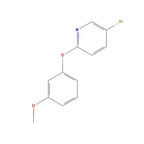 5-bromo-2-(3-methoxyphenoxy)pyridine (CAS: 1249147-55-4) - Chemical Structure and Molecular Formula 