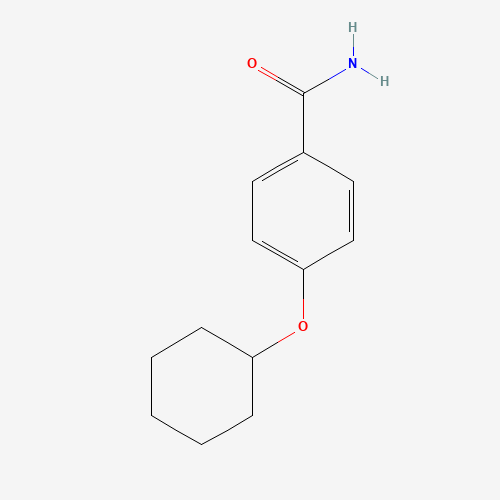 4-cyclohexyloxybenzamide (CAS: 100608-94-4) - Chemical Structure and Molecular Formula 