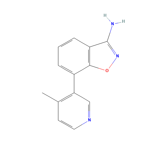 7-(4-methylpyridin-3-yl)-1,2-benzoxazol-3-amine (CAS: 1428881-62-2) - Chemical Structure and Molecular Formula 