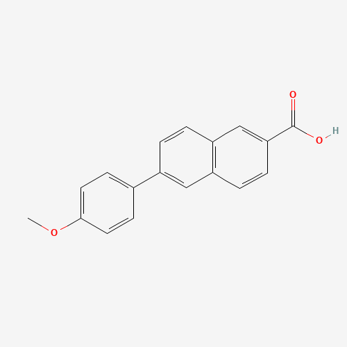 6-(4-methoxyphenyl)naphthalene-2-carboxylic acid (CAS: 132292-17-2) - Chemical Structure and Molecular Formula 