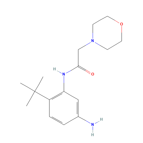 N-(5-amino-2-tert-butylphenyl)-2-morpholin-4-ylacetamide (CAS: 847695-69-6) - Related Chemical Product