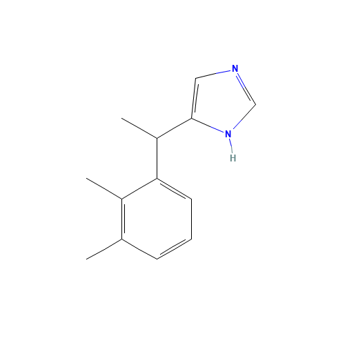 5-[1-(2,3-dimethylphenyl)ethyl]-1H-imidazole (CAS: 86347-14-0) - Chemical Structure and Molecular Formula 