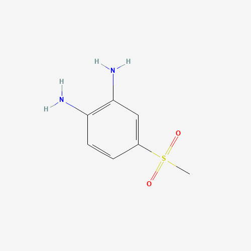 4-methylsulfonylbenzene-1,2-diamine (CAS: 21731-57-7) - Chemical Structure and Molecular Formula 