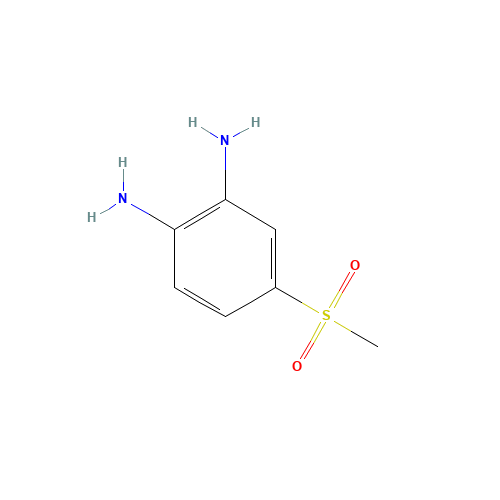 4-methylsulfonylbenzene-1,2-diamine (CAS: 21731-57-7) - Chemical Structure and Molecular Formula 