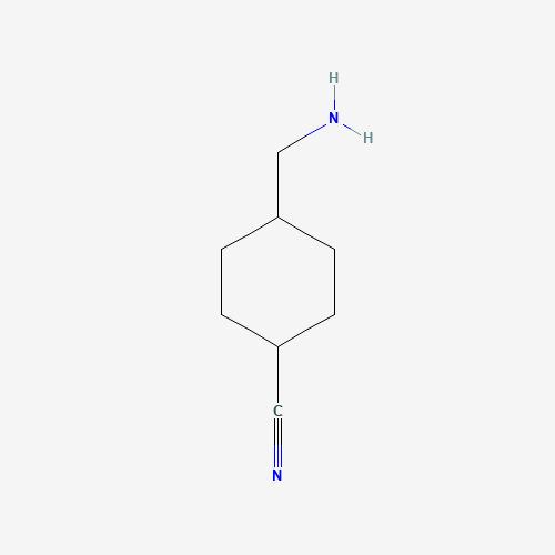 4-(aminomethyl)cyclohexane-1-carbonitrile (CAS: 54898-73-6) - Chemical Structure and Molecular Formula 
