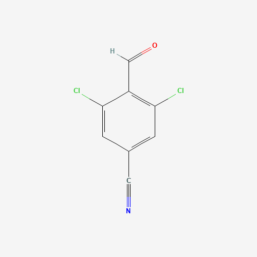 3,5-dichloro-4-formylbenzonitrile (CAS: 157870-18-3) - Chemical Structure and Molecular Formula 