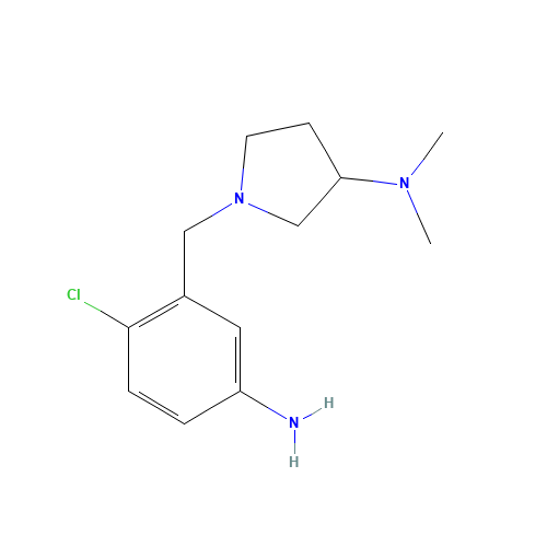 1-[(5-amino-2-chlorophenyl)methyl]-N,N-dimethylpyrrolidin-3-amine (CAS: 1150308-94-3) - Related Chemical Product