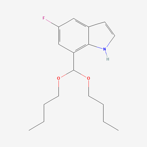 7-(dibutoxymethyl)-5-fluoro-1H-indole (CAS: 1021910-38-2) - Related Chemical Product