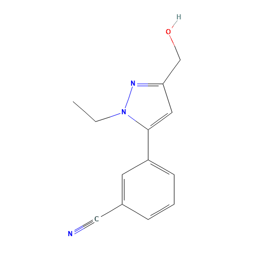 3-[2-ethyl-5-(hydroxymethyl)pyrazol-3-yl]benzonitrile (CAS: 777952-88-2) - Related Chemical Product